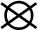 Symbole : pas de nettoyage à sec