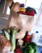Sacs plein de provisions